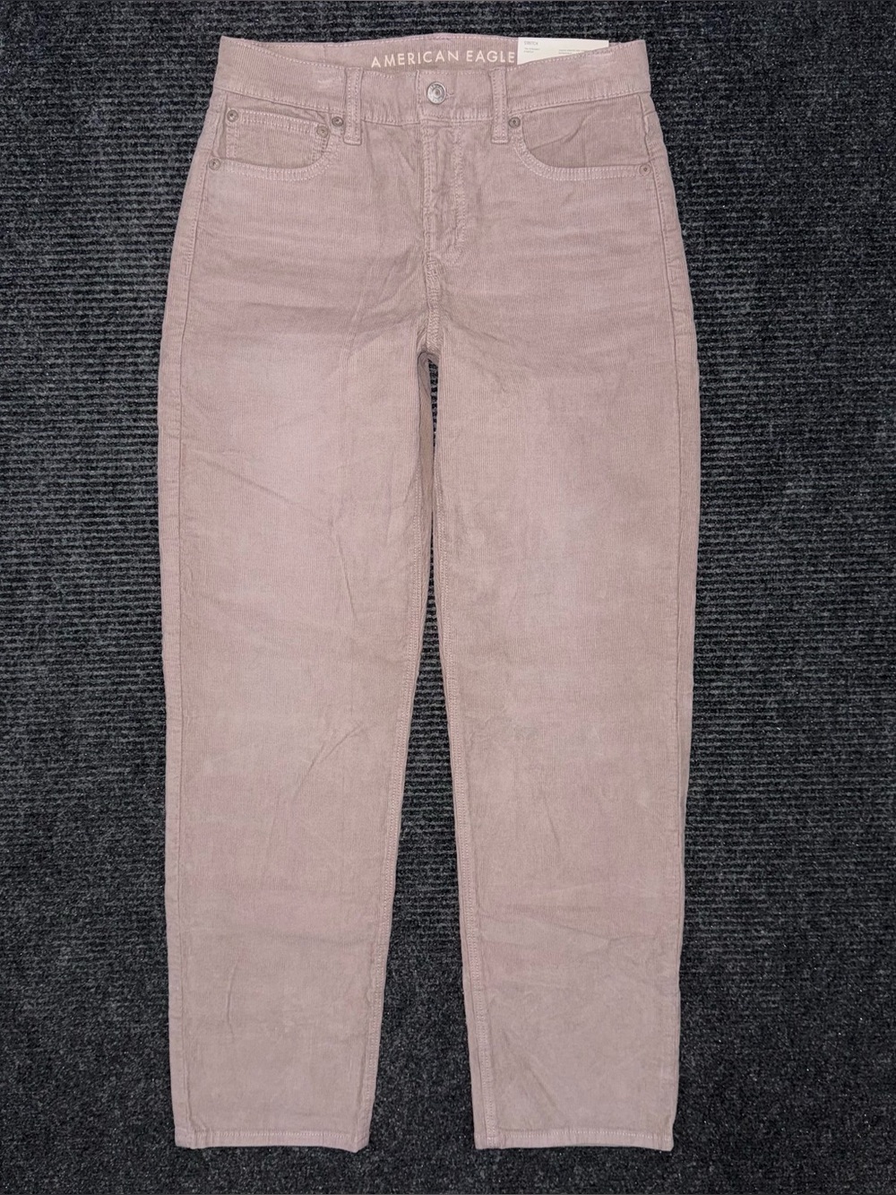 American Eagle NWT 90s Straight Dusty Rose Corduroy Pants Women’s Sz 2 SHORT